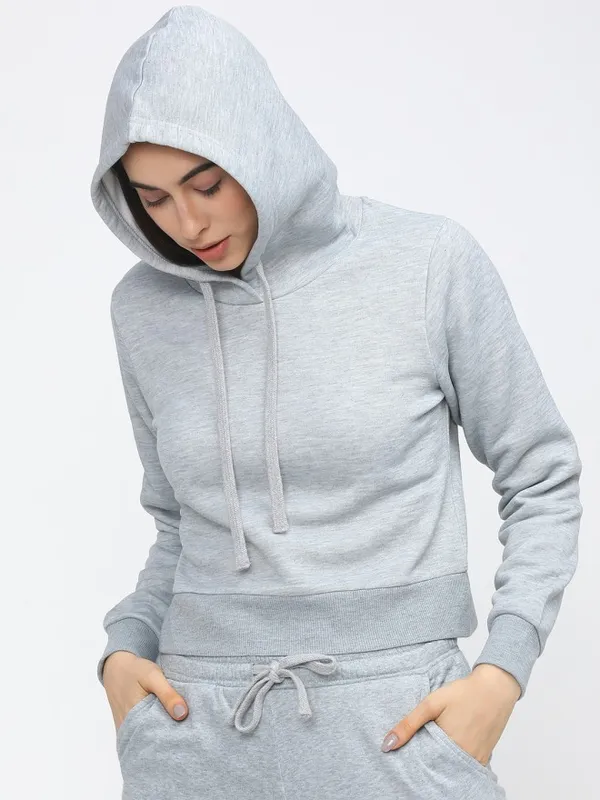 Women Solid Sweatshirt