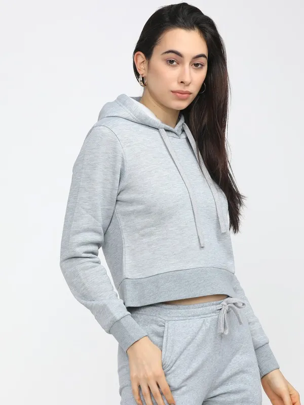 Women Solid Sweatshirt