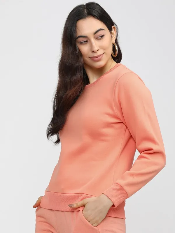 Women Solid Sweatshirt