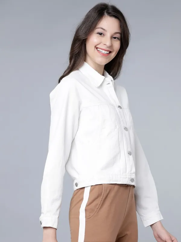 Women Solid Jacket