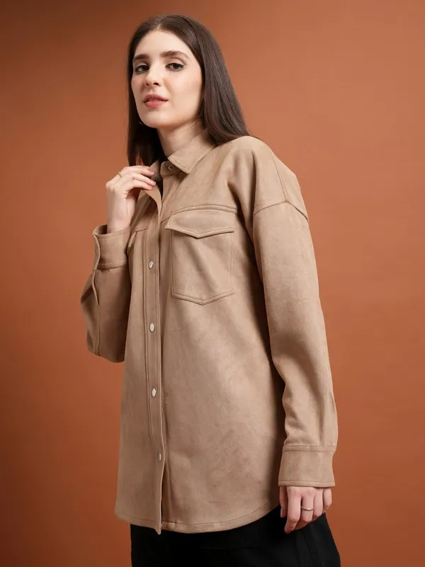 Women Solid Jacket