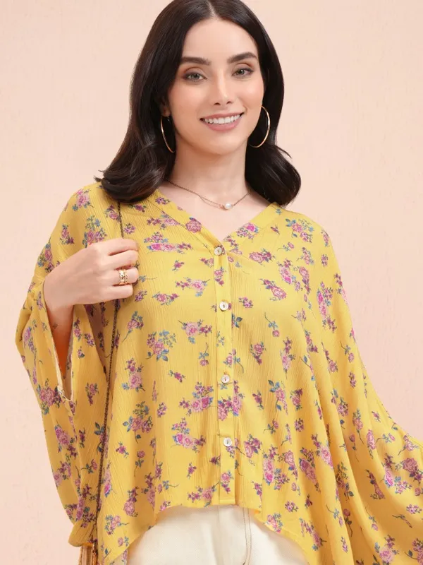 Printed Kaftan Top