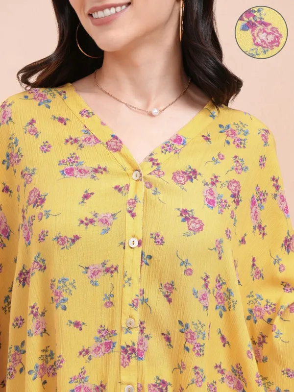Printed Kaftan Top