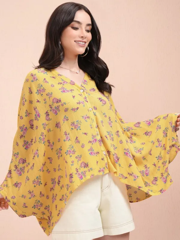 Printed Kaftan Top