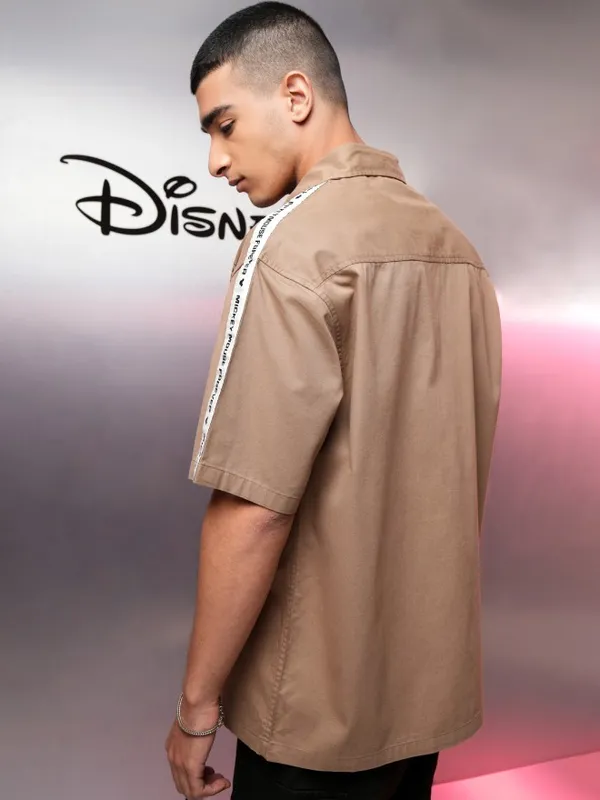 Buy Highlander Disney By Khaki Mickey Mouse Printed Oversized Fit