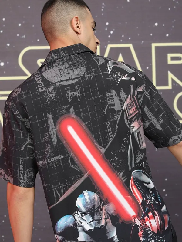 Darth Vader Men Relaxed Fit Casual Shirt