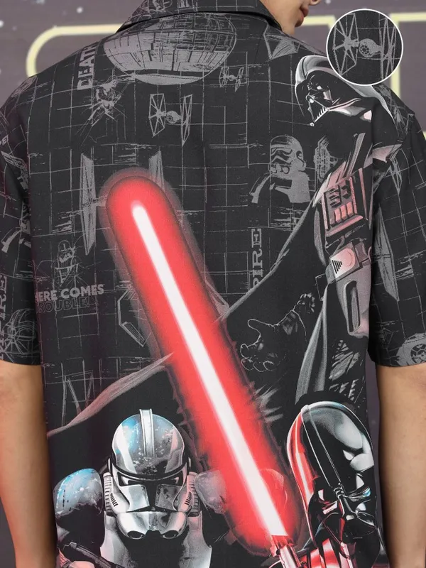 Darth Vader Men Relaxed Fit Casual Shirt