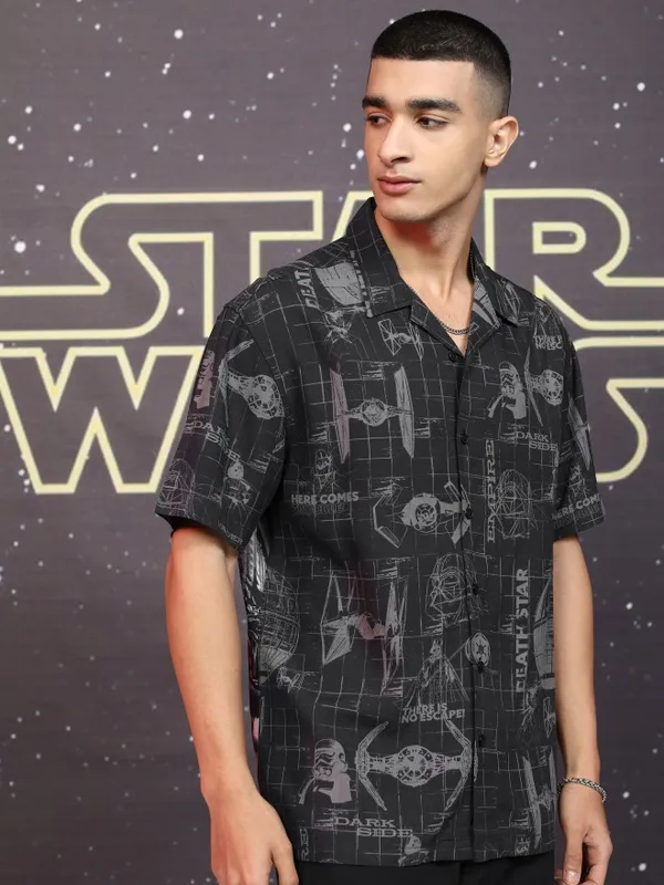 Darth Vader Men Relaxed Fit Casual Shirt