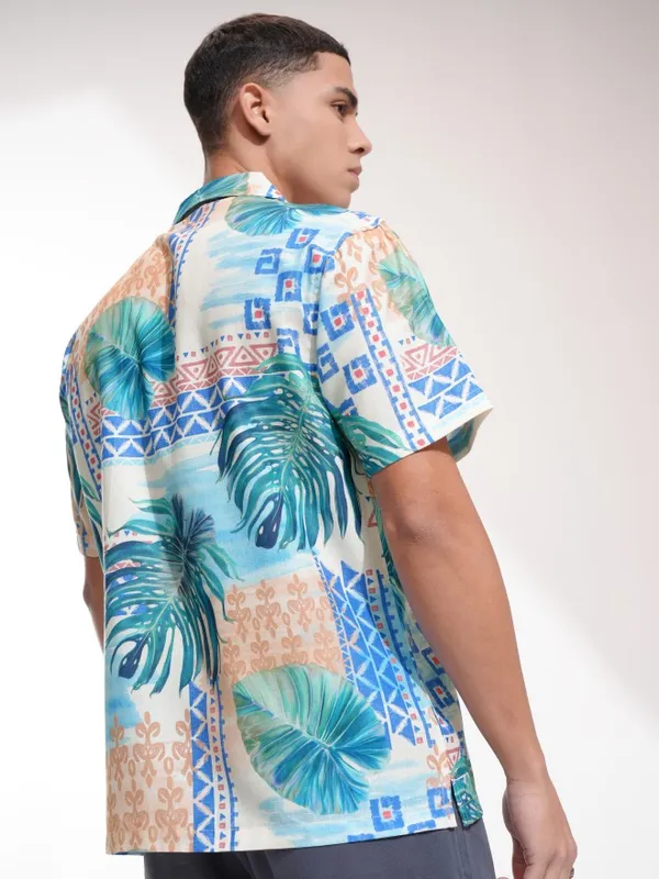 Highlander Men Multicolour Printed Relaxed Fit Casual Shirt