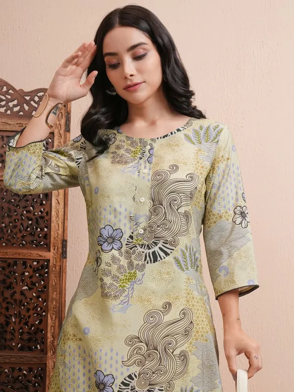 Printed Straight Kurta