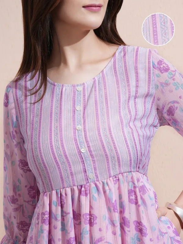 Solid A-Line Dress