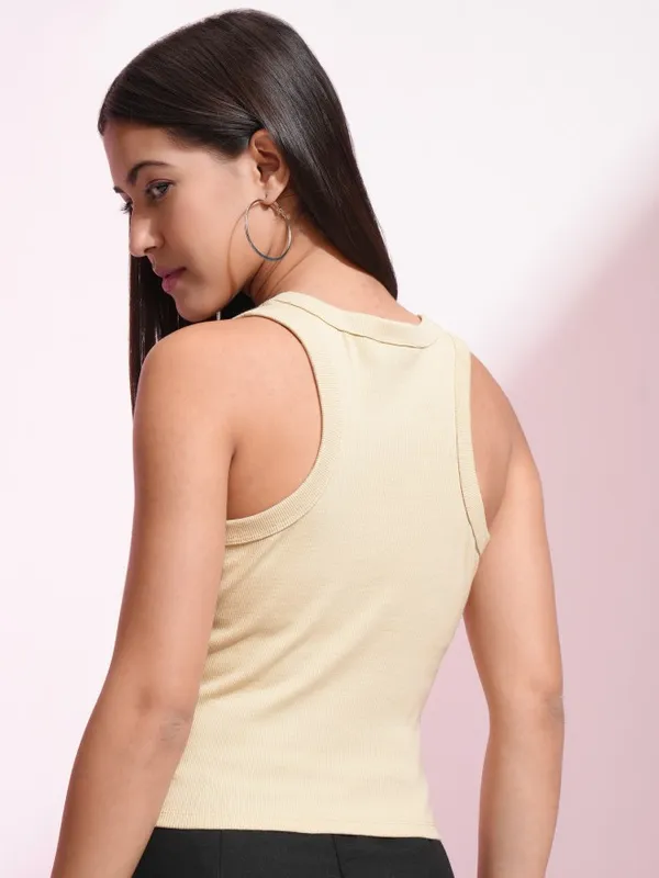 Mickey Mouse Embroidered Fitted Top