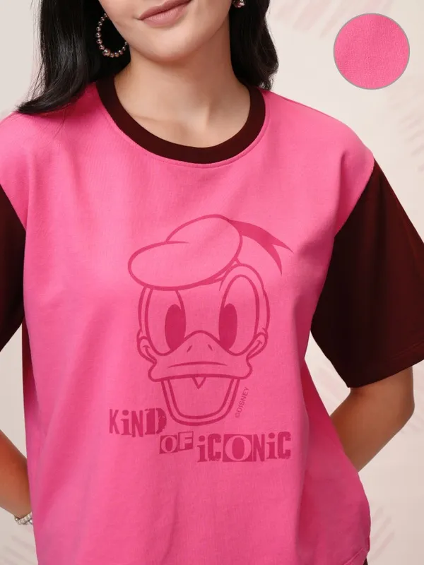 Donald Duck Women T-Shirt With Trousers Co-Ords