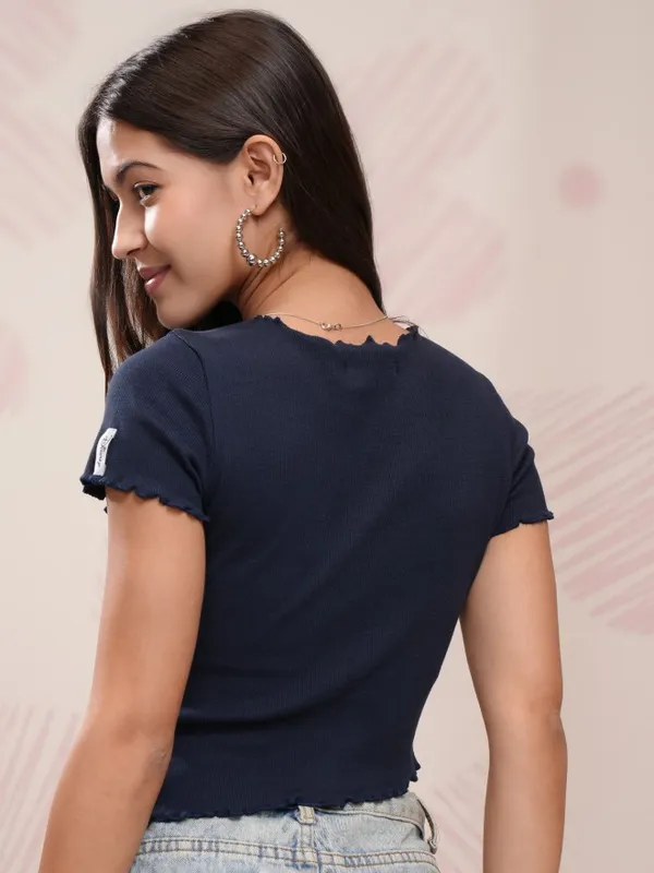 Mickey Mouse Printed Fitted Top