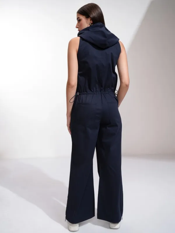 Tokyo Talkies Women Navy Blue Solid Jumpsuit