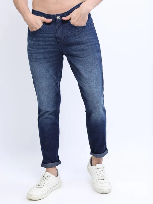 Highlander Men Blue Tapered Fit Stretchable Jeans