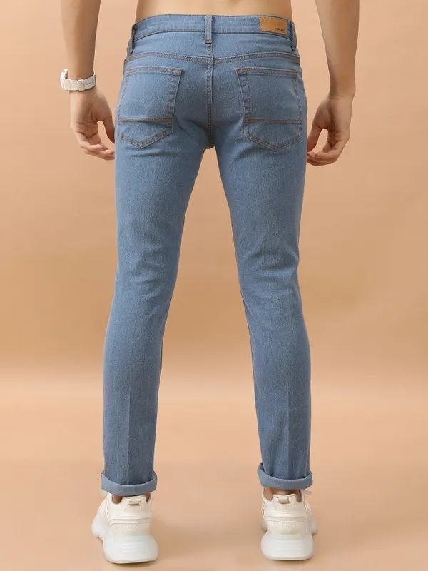 Highlander Men Blue Straight Fit Stretchable Jeans