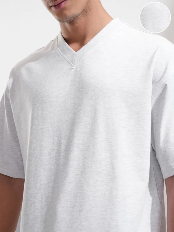 Men Solid Oversized Fit T-Shirt