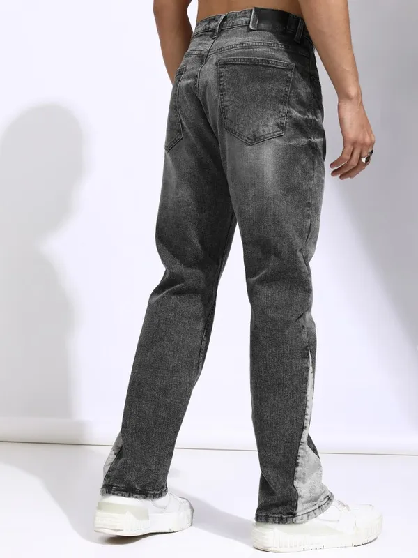 Highlander Men Grey Bootcut Stretchable Jeans
