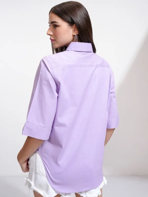 Women Solid Casual Shirt