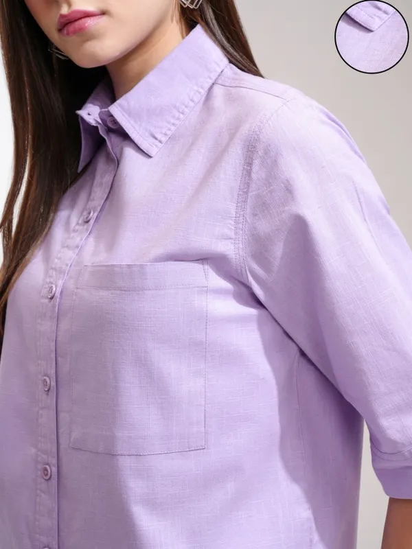 Women Solid Casual Shirt