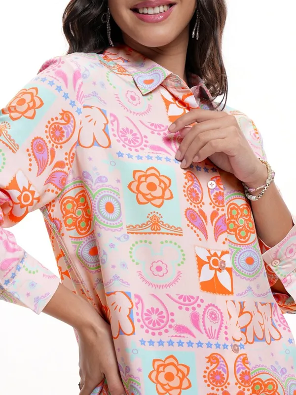 Mickey Mouse Women Printed Casual Shirt