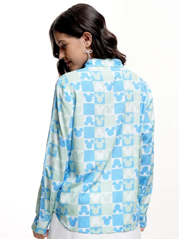 Mickey Mouse Women Printed Casual Shirt