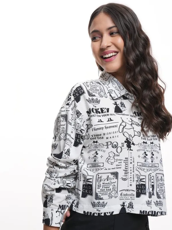 Disney Princess Women Printed Casual Shirt