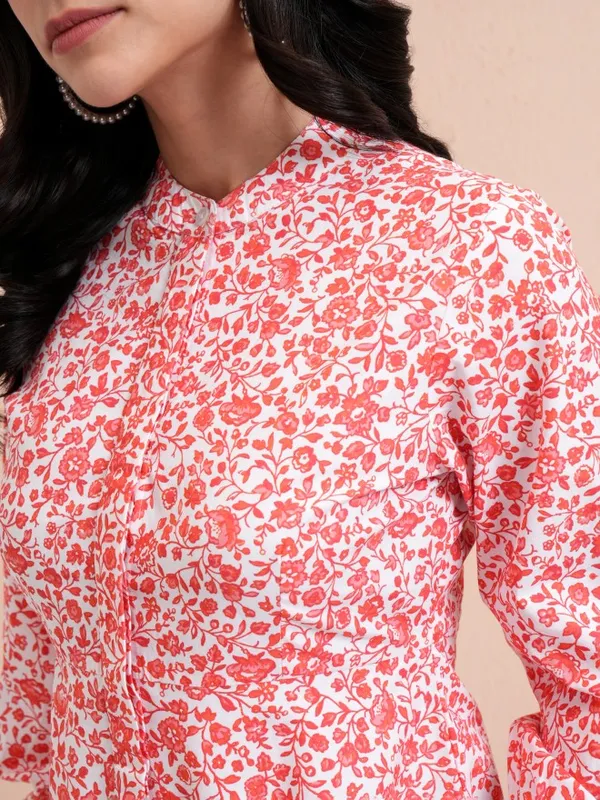 Tokyo Talkies Women Pink Printed A-Line Dress