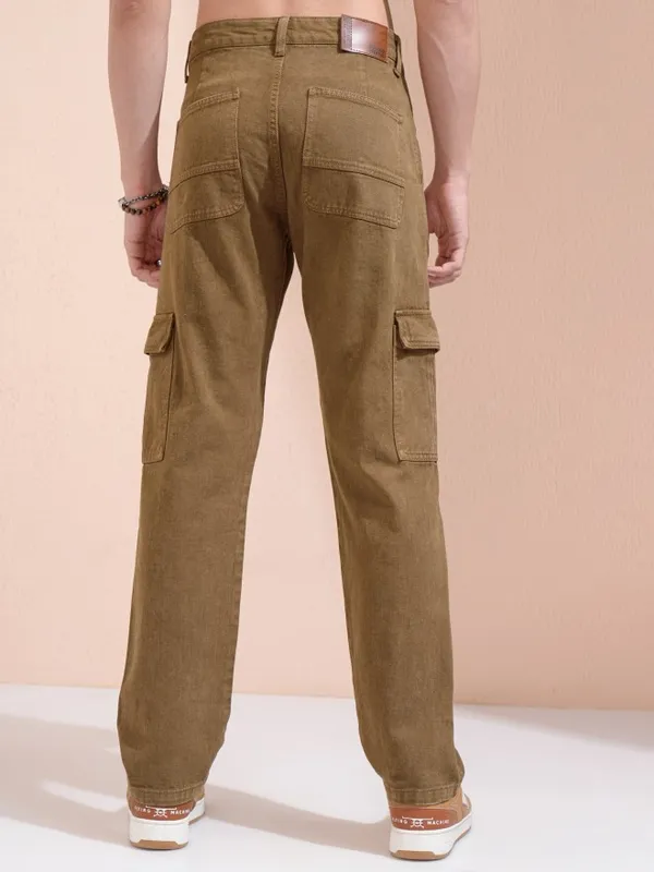 Highlander Men Khaki Straight Fit  Jeans