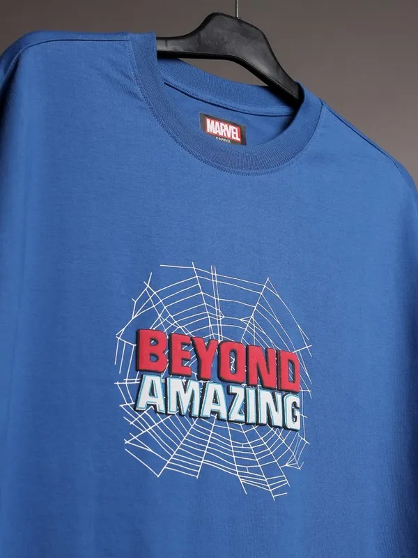 Spider-Man Men Printed Oversized Fit T-Shirt