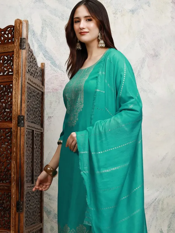 Women Kurta With Trouser And Dupatta