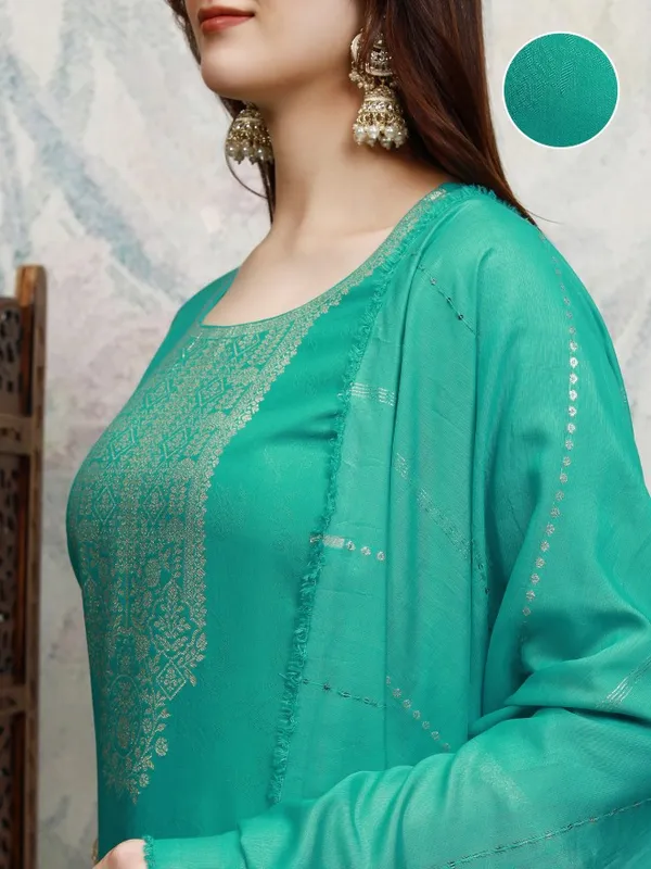 Women Kurta With Trouser And Dupatta