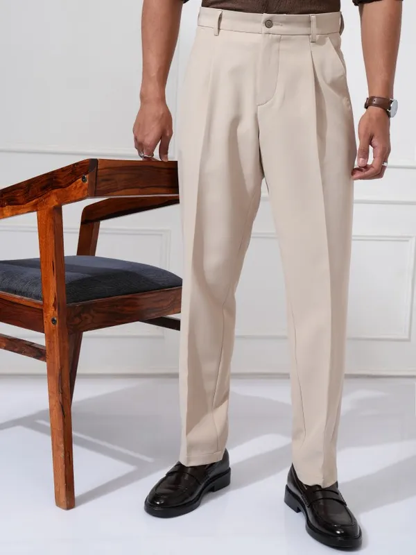 Men Regular Fit Casual Trouser