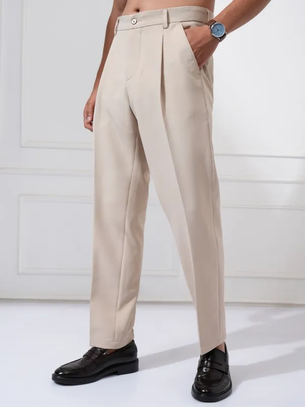 Men Regular Fit Casual Trouser