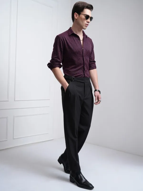 Men Regular Fit Gurkha Trouser