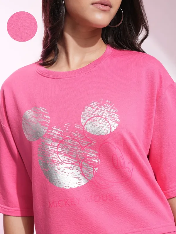 Mickey Mouse Women T-shirt With Trouser Co-Ords