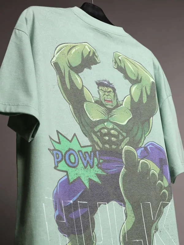 Hulk Men Printed Oversized Fit T-Shirt