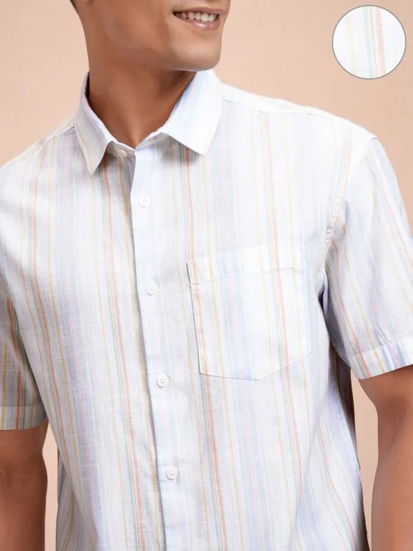 Locomotive Men Multi Striped Relaxed Fit Casual Shirt