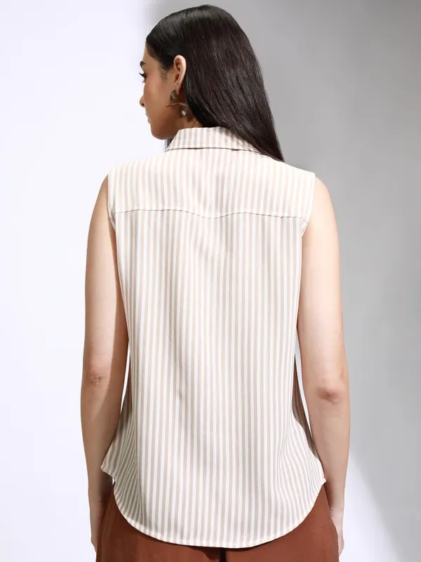Women Striped Regular Fit Casual Shirt