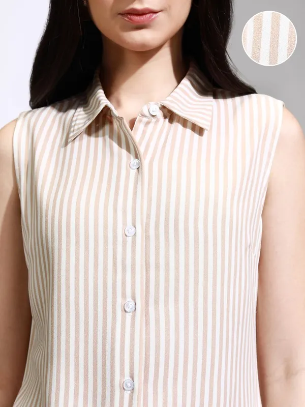 Women Striped Regular Fit Casual Shirt