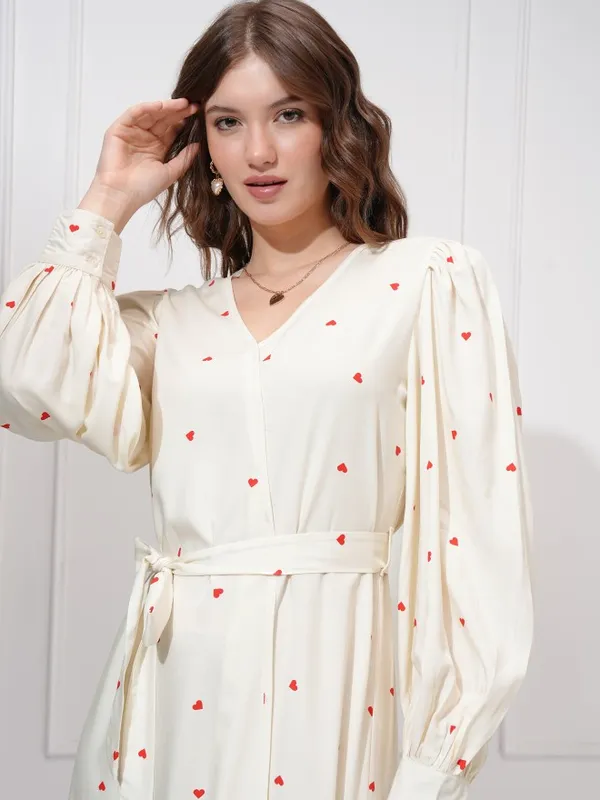 Printed A-Line Dress