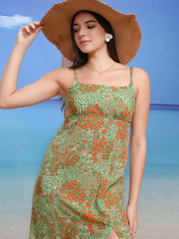 Printed Empire Dress