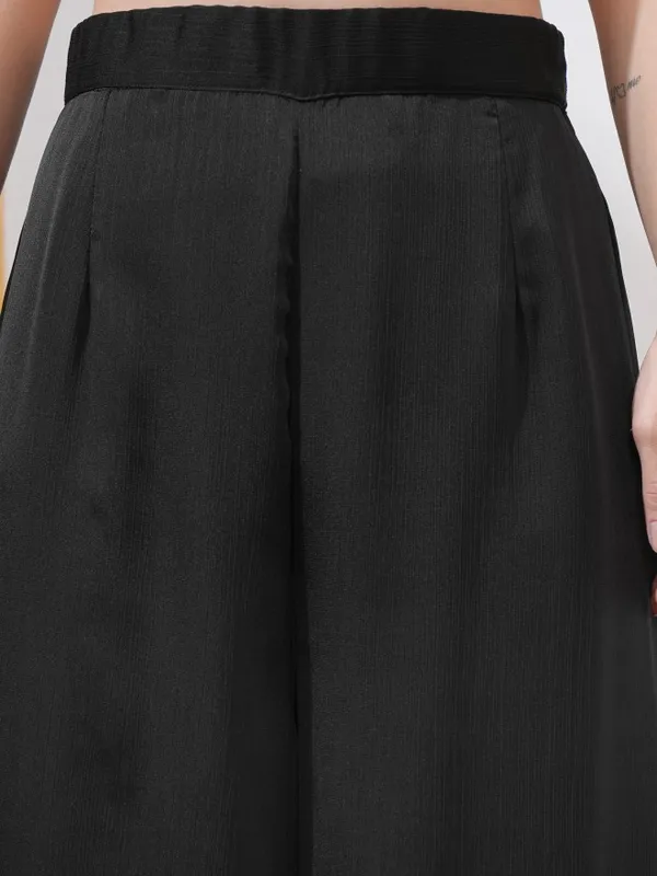 Vishudh Women Black Top With Palazzos Co-Ords