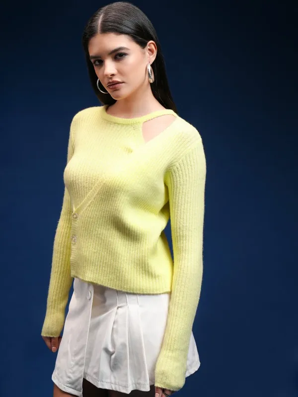 Women Solid Sweater
