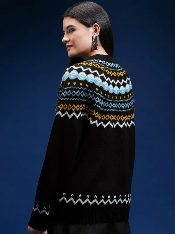 Women Printed Sweater