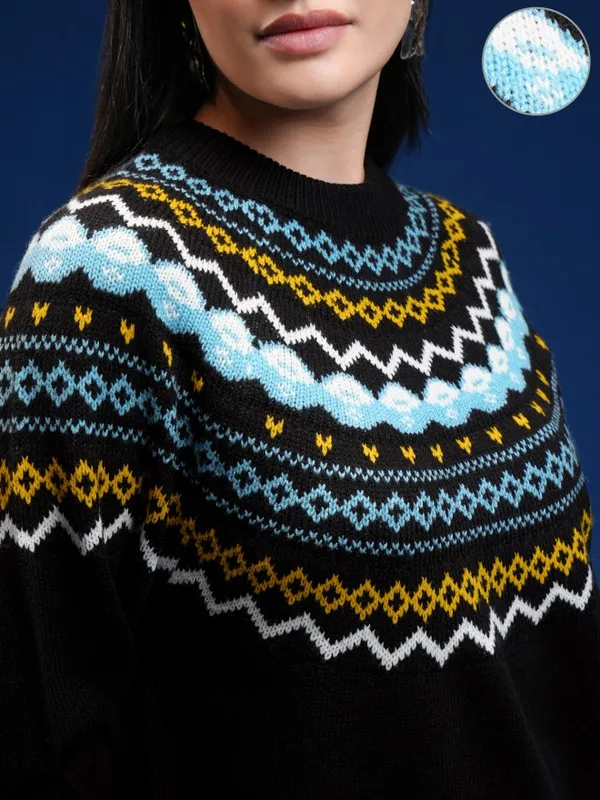 Women Printed Sweater