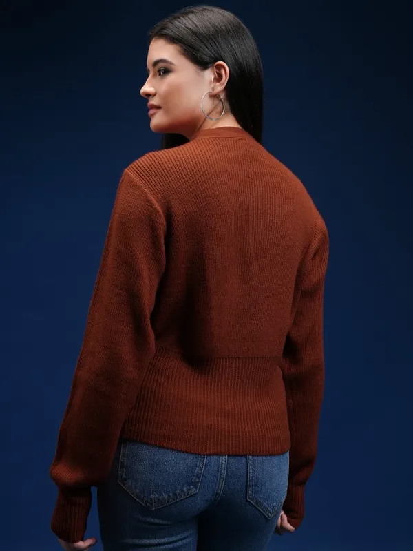 Women Solid Sweater
