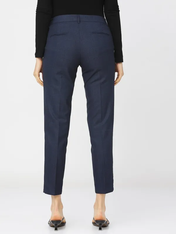 Checked Regular Fit Casual Trouser