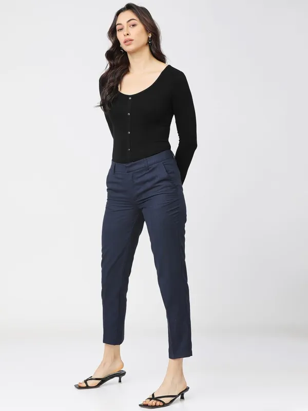 Checked Regular Fit Casual Trouser